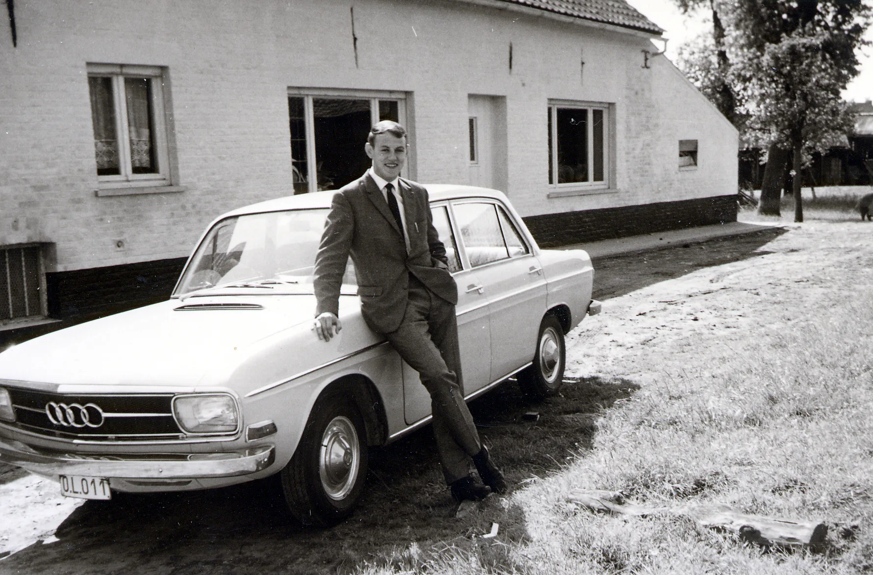 Gerard als kind op de boerderij